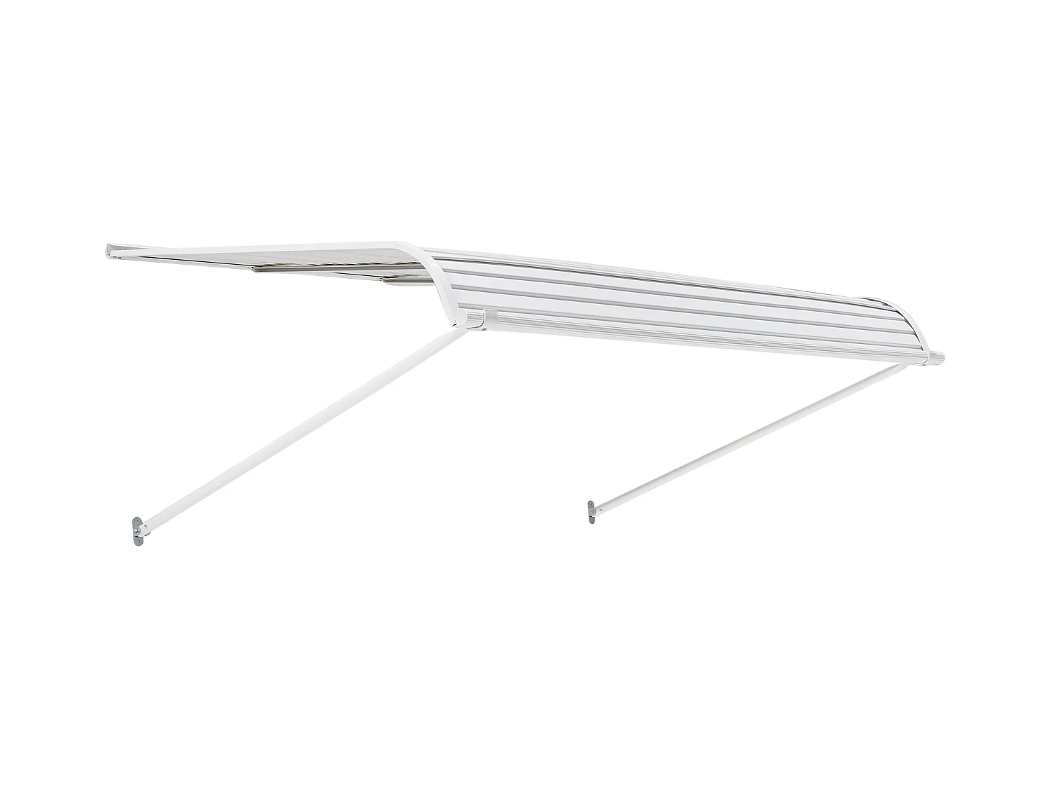 Auvent de Porte d'Entrée SucceBuy, 152,4x106,6 cm, Marquise de Porte Extérieure Aluminium Abri de Protection Contre Pluie, Neige, Soleil, pour Balcons