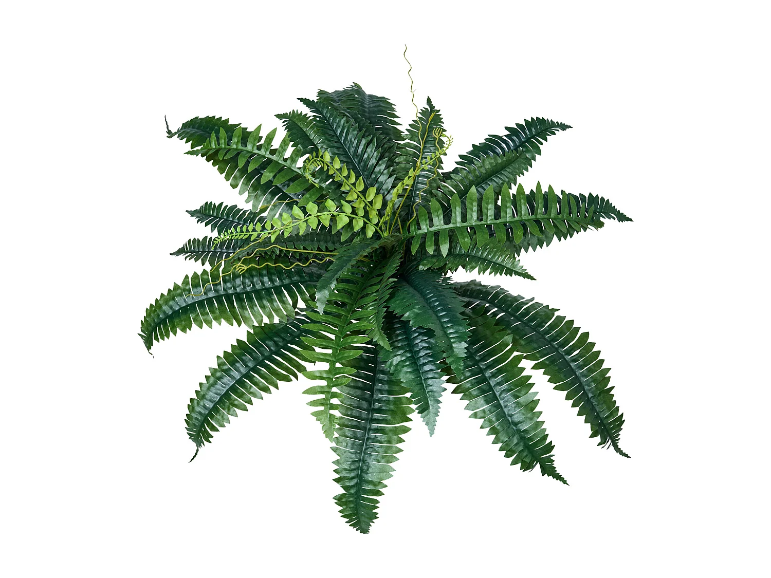 Fougère Artificielle SucceBuy, Lot de 2, Fausse Fougère de Boston 80-86 cm, 30 Feuilles, Suspendue, Décoration Int/Ext, Maison/Bureau, Pot Non Inclus