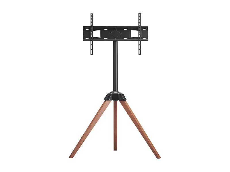 Statyw Telewizyjny SucceBuy z Nogami z Dębu, Do Sypialni, Studia, Salonu, Compatible z Płaskimi/Zakrzywionymi Ekranami 1016-1651 mm, Nośność 45 kg