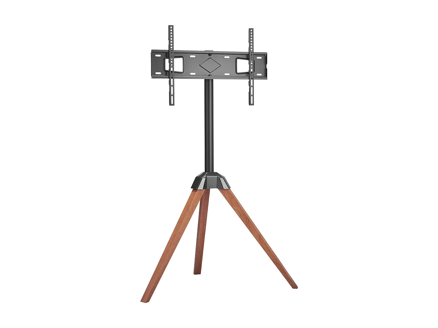 TV-Stativ SucceBuy mit Eichenfüßen, Für Schlafzimmer, Studio, Wohnzimmer, Compatible mit Flachen/Gebogenen Bildschirmen 1016-1651 mm, Tragkraft 45 kg