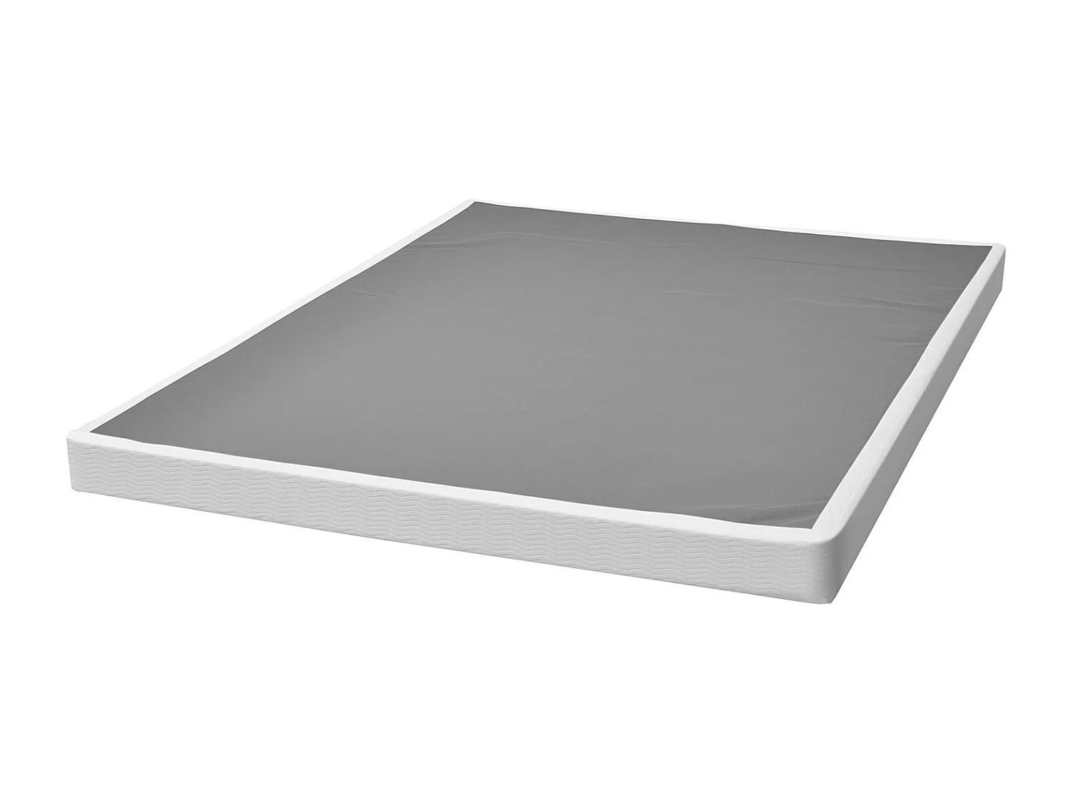 Sommier Tapissier pour Grand Lit SucceBuy Cadre de Lit Queen Size avec Tissu Lavable, Structure en Métal Robuste, Assemblage Facile, 2010 x 1510 x 102 mm