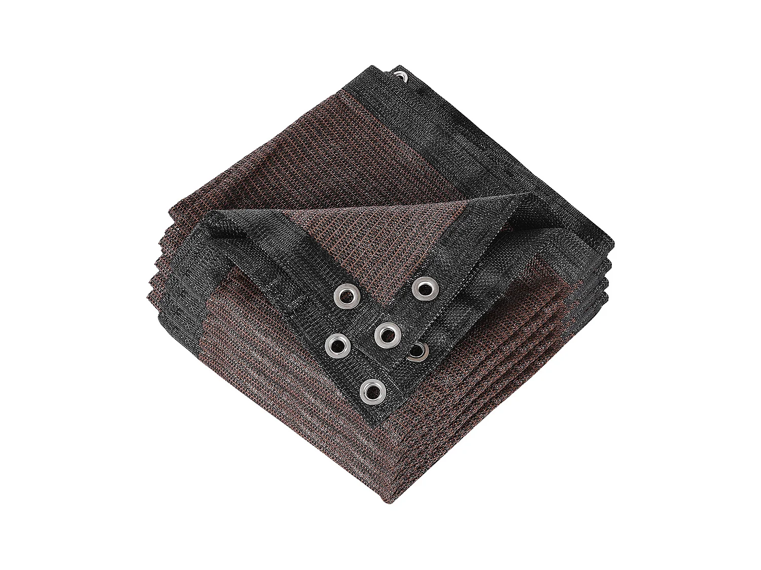 Sonnensegel 90 % SucceBuy Schattennetz mit Edelstahlösen,  aus HDPE 140 g/m², Für Außenbereich, Terrasse, Garten und Hinterhof, Braun, 3050 x 3660 mm