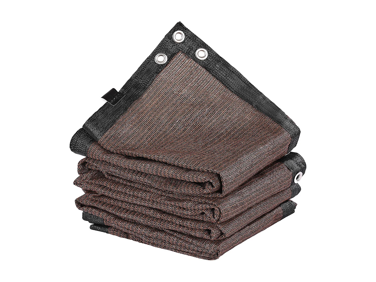 Voile d'Ombrage 90 % SucceBuy, 244 x 366 mm, Filet d'Ombrage PEHD 140 g/m², Œillets Acier Inox, Protection Solaire/Brise-Vue, Extérieur, Marron