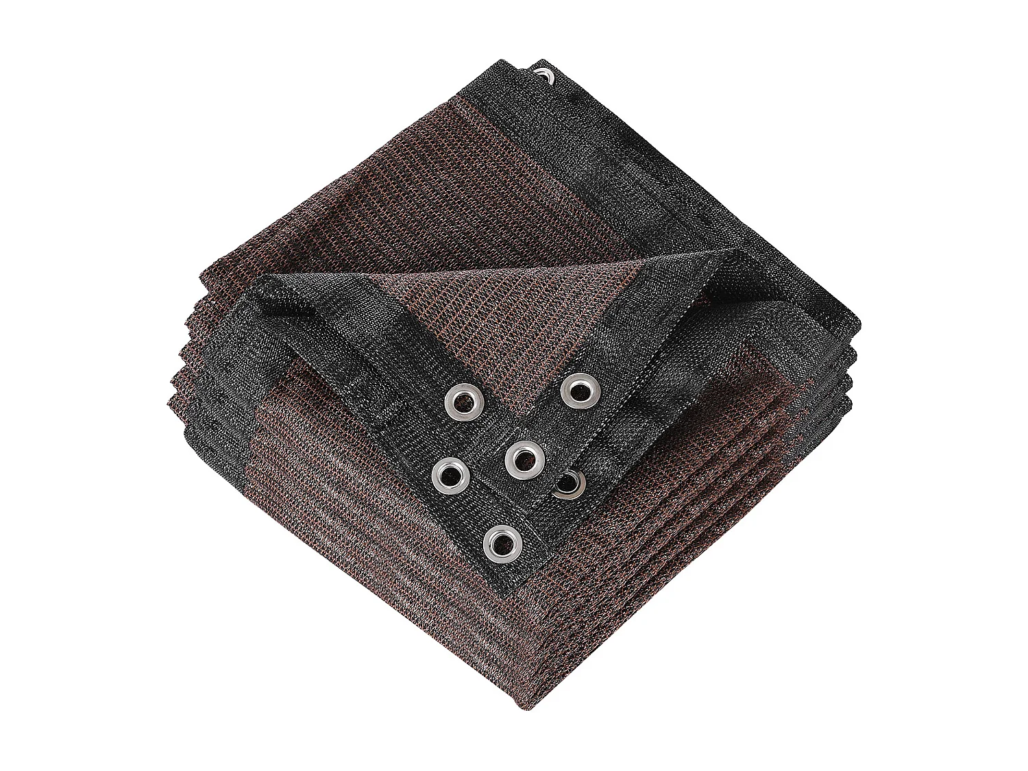 Voile d'Ombrage 90 % SucceBuy, 244 x 366 mm, Filet d'Ombrage PEHD 140 g/m², Œillets Acier Inox, Protection Solaire/Brise-Vue, Extérieur, Marron