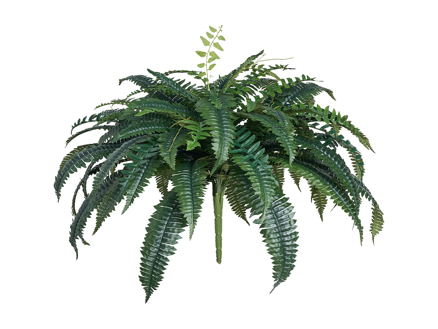 Fougère Artificielle SucceBuy, Fausse Fougère de Boston 110-120 cm, 88 Feuilles, Grande Suspendue, Décoration Int/Ext, Maison/Bureau, Pot Non Inclus