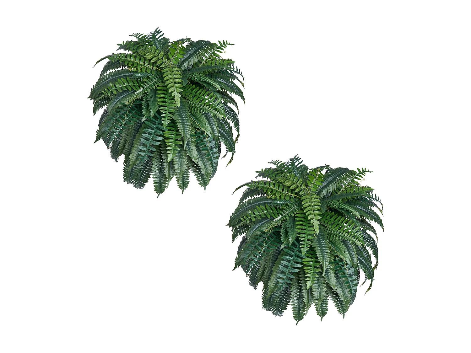 Fougère Artificielle SucceBuy, Fausse Fougère de Boston 110-120 cm, 88 Feuilles, Grande Suspendue, Décoration Int/Ext, Maison/Bureau, Pot Non Inclus