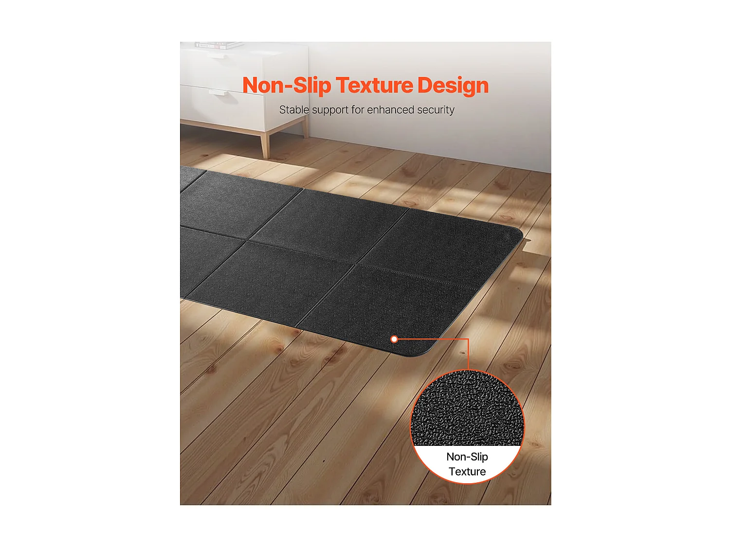 Tapis d'Équipement d'Exercice SucceBuy, 30 x 34 x 0,6 cm, Tapis de Protection de Sol pour Vélos Elliptiques et Tapis de Marche Compacts, en PVC Haute Densité