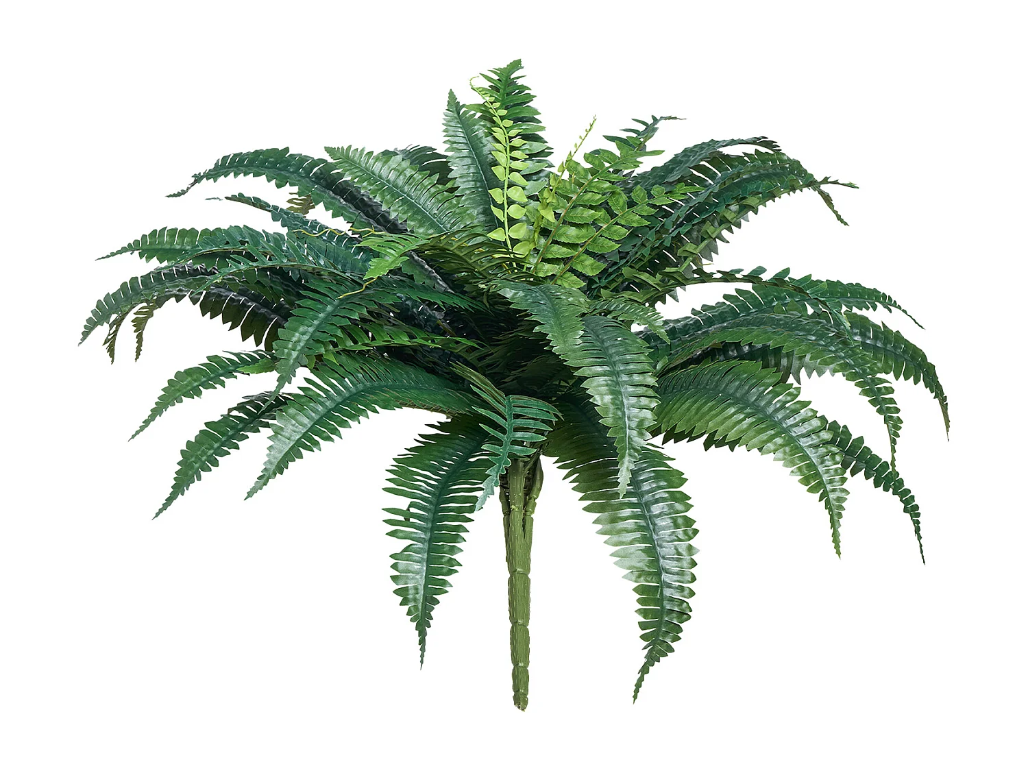 Fougère Artificielle SucceBuy, Lot de 2, Fausse Fougère de Boston 110-120 cm, 50 Feuilles, Suspendue, Décoration Int/Ext, Maison/Bureau, Pot Non Inclus