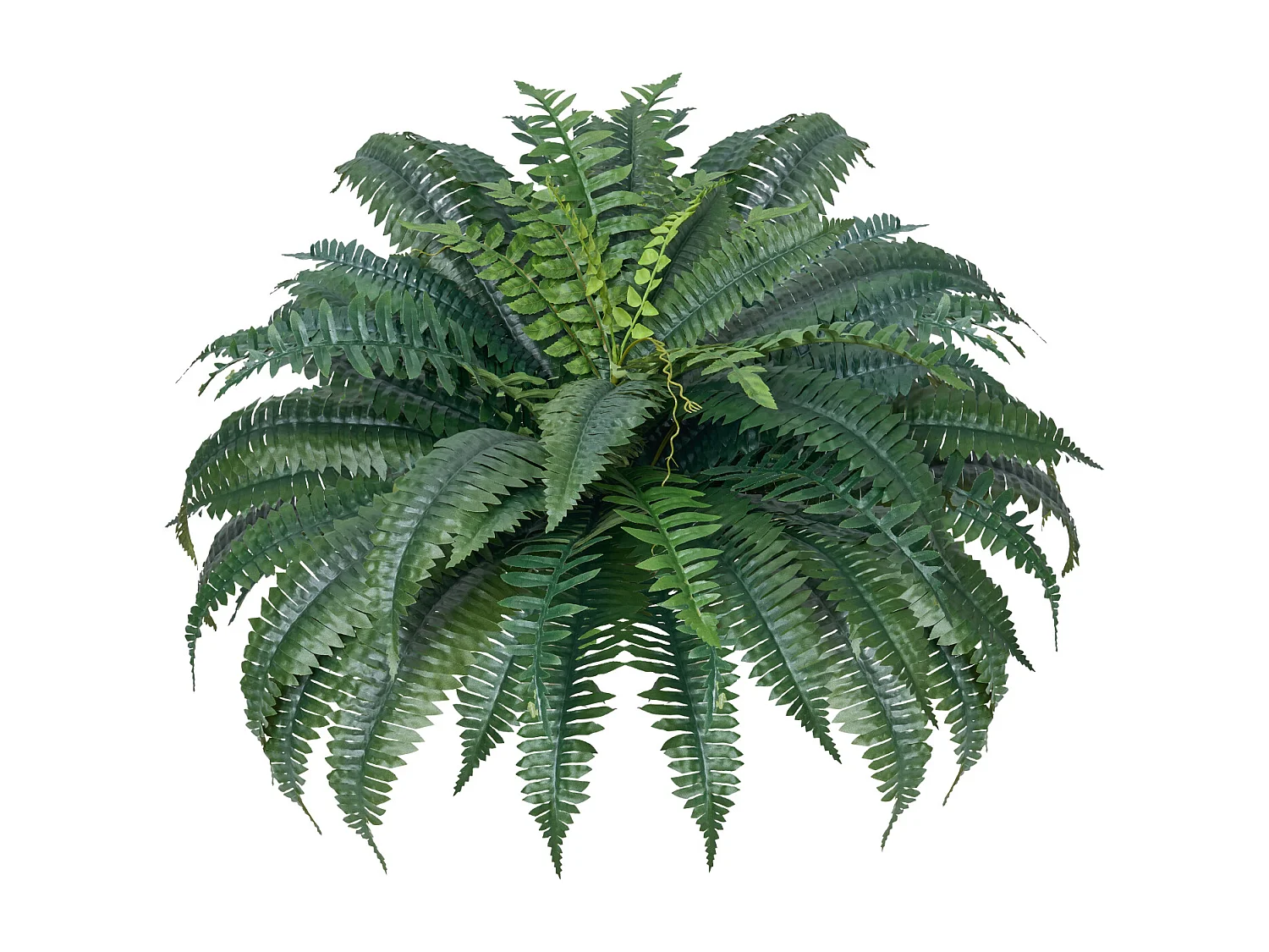 Fougère Artificielle SucceBuy, Lot de 2, Fausse Fougère de Boston 110-120 cm, 50 Feuilles, Suspendue, Décoration Int/Ext, Maison/Bureau, Pot Non Inclus