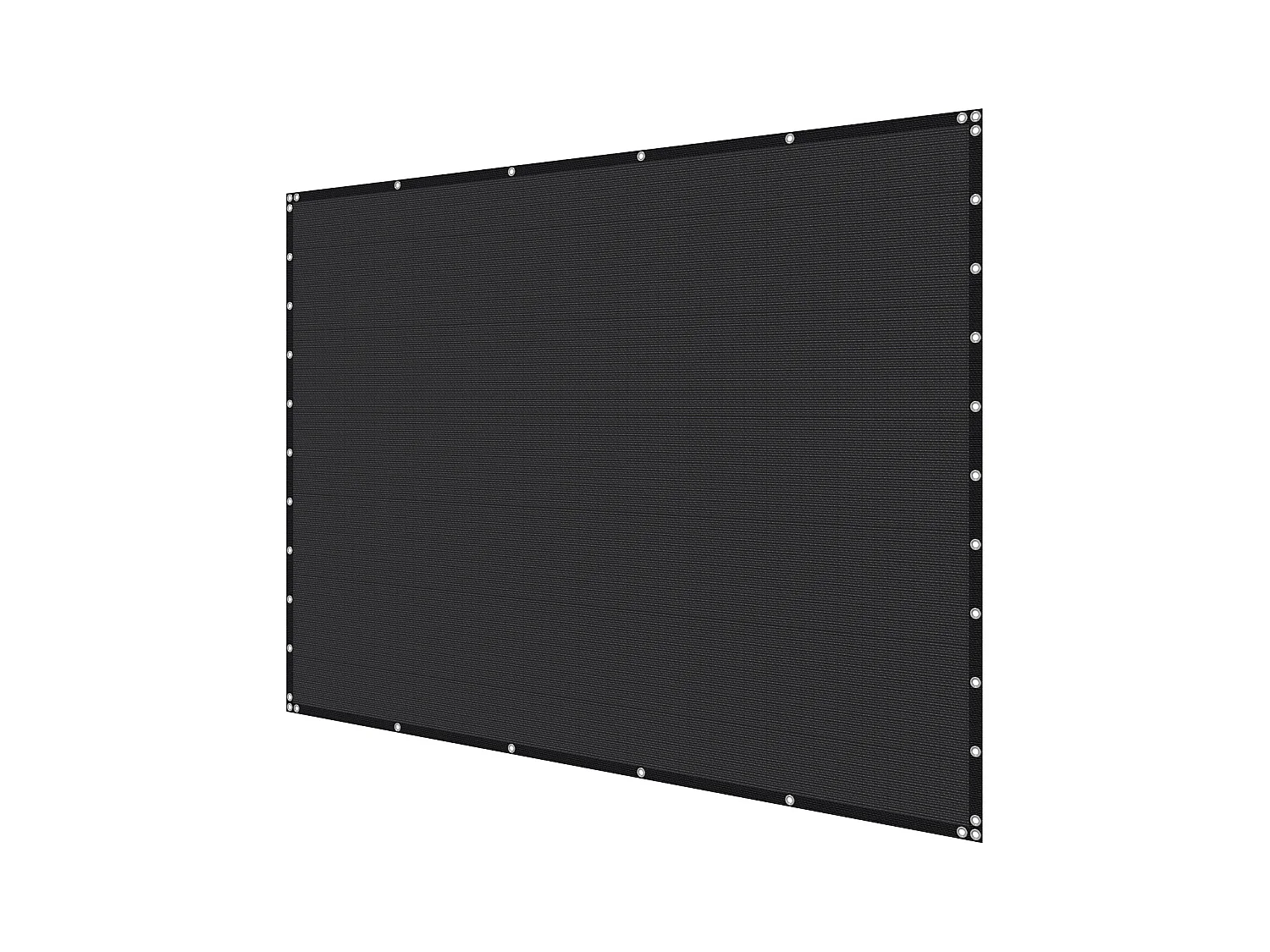 Schattenvorhang 90 % SucceBuy, 305 x 305 cm, Schattennetz PEHD 140 g/m², Edelstahlösen, Sonnenschutz/Windschutz, für Außenbereich, Terrasse, Braunf, Schwarz