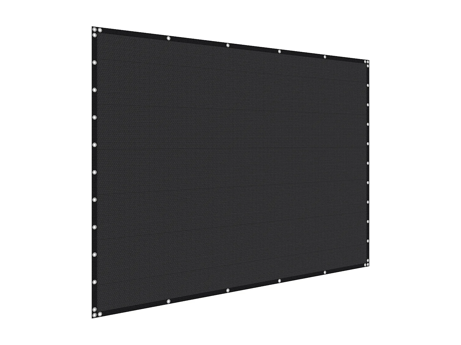 Voile d'Ombrage 90 % SucceBuy, 305 x 305 cm, Filet d'Ombrage PEHD 140 g/m², Œillets Acier Inox, Protection Solaire/Brise-Vue, Extérieur, Noir