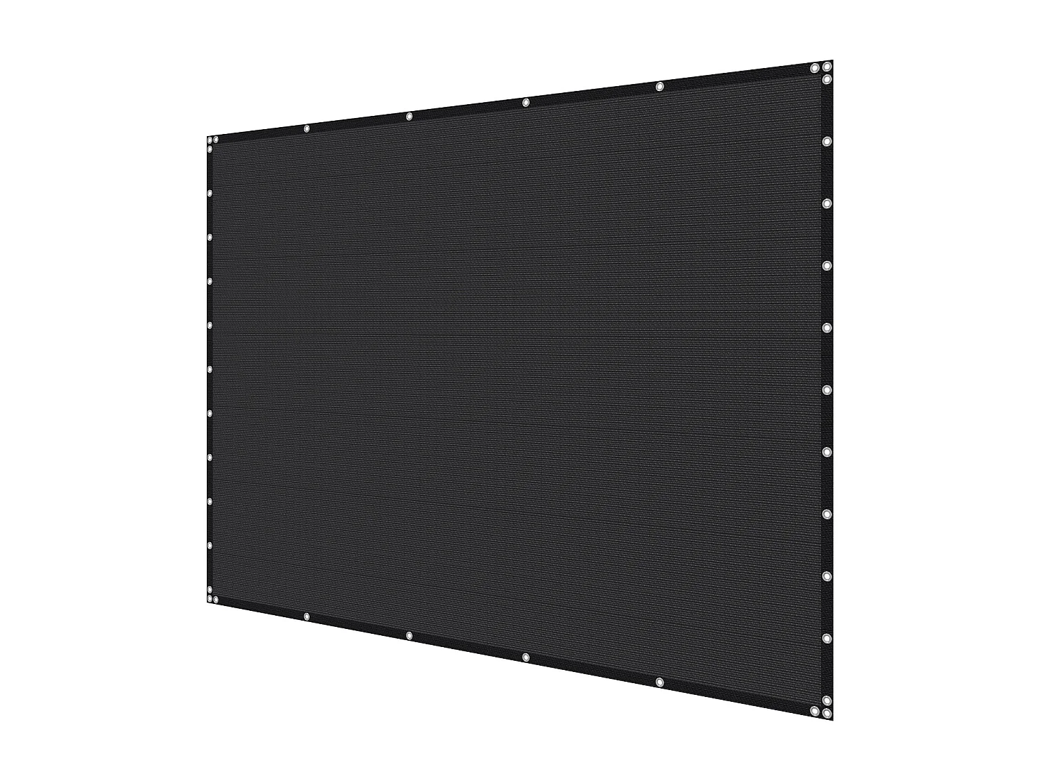 Voile d'Ombrage 90 % SucceBuy, 305 x 305 cm, Filet d'Ombrage PEHD 140 g/m², Œillets Acier Inox, Protection Solaire/Brise-Vue, Extérieur, Noir