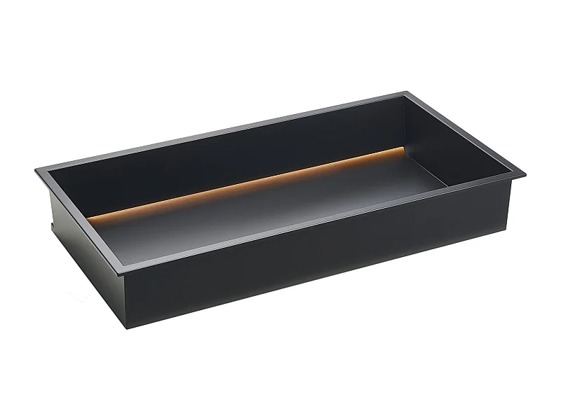 Dusch niche SucceBuy, 33 x 63,5 x 10,2 cm, Eingebettete Wandnische mit LED-Leiste, Robuster Organizer aus Edelstahl, Shampoo-Aufbewahrung, Wasserdicht