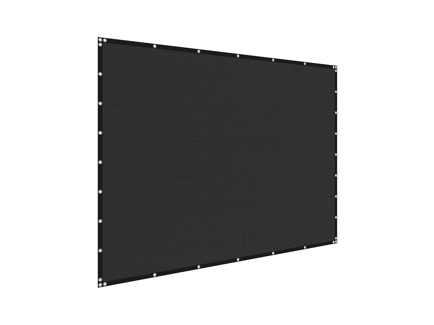 Kurtyna Cieniująca 90% SucceBuy, 244 x 366 cm, Sieć Cieniująca PEHD 140 g/m², Oczka z Stali Nierdzewnej, Ochrona Słoneczna/Przeciwwietrzna, Zewnętrzna, Czarny