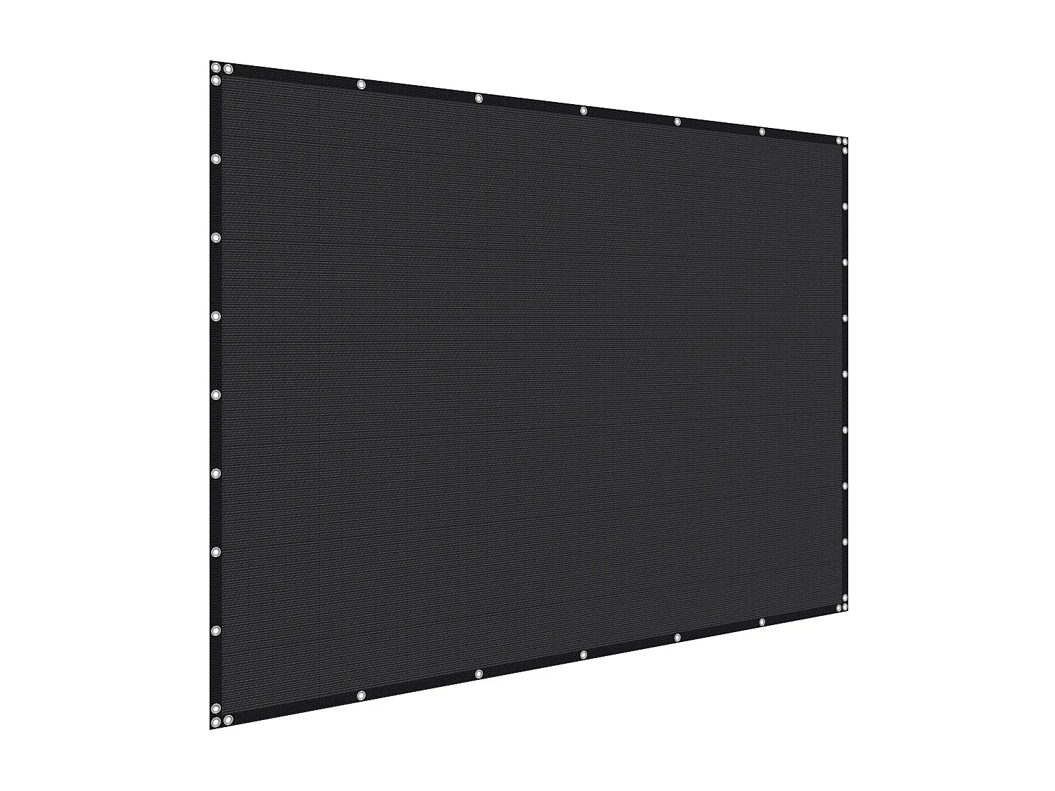 Voile d'Ombrage 90 % SucceBuy, 244 x 366 cm, Filet d'Ombrage PEHD 140 g/m², Œillets Acier Inox, Protection Solaire/Brise-Vue, Extérieur, Noir