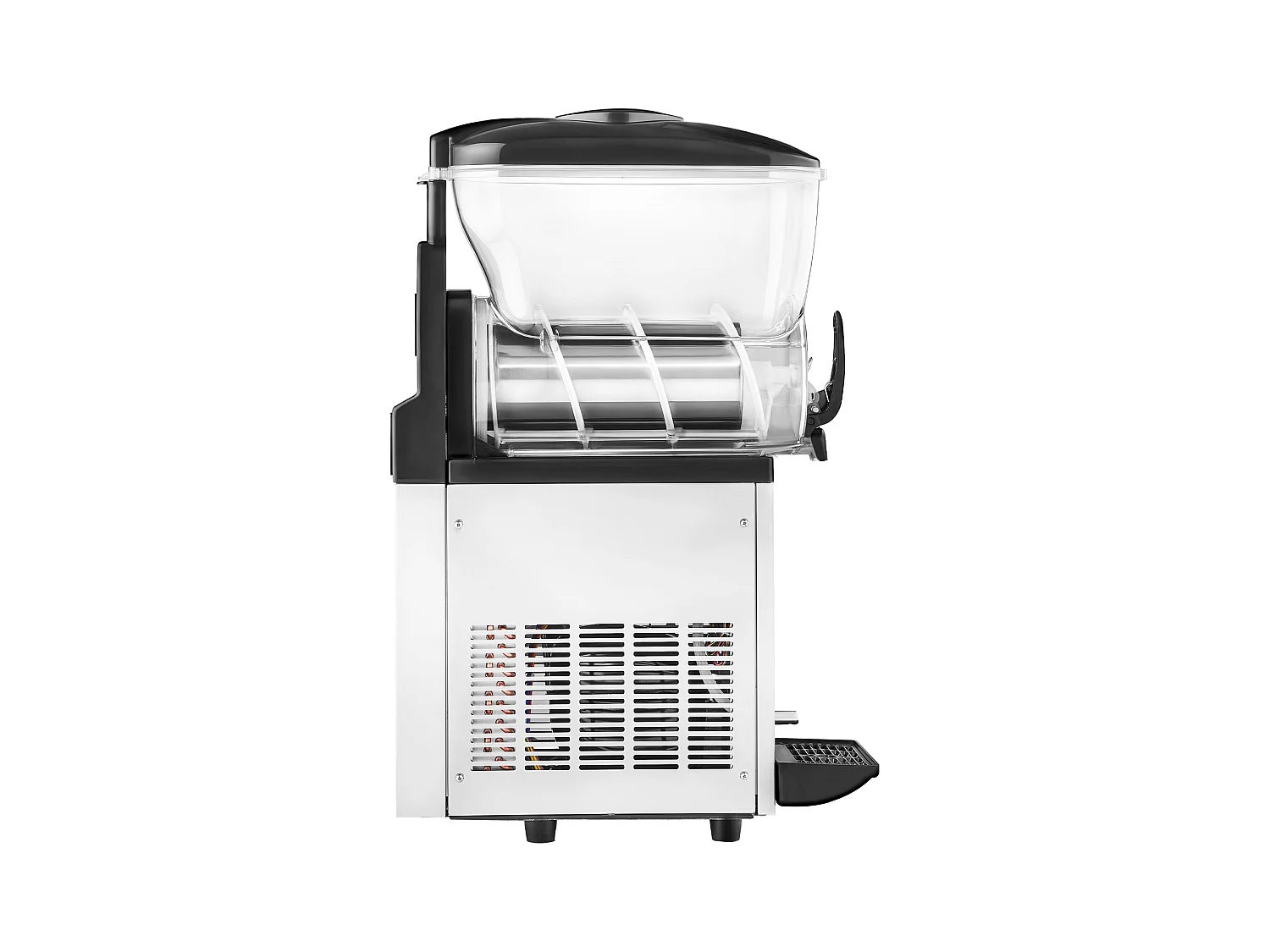 Machine à Granité SucceBuy, Réservoir Unique de 15 L, Acier Inoxydable, Distributeur de Boissons Glacées, pour Maison, Restaurants, Cafés, Bars