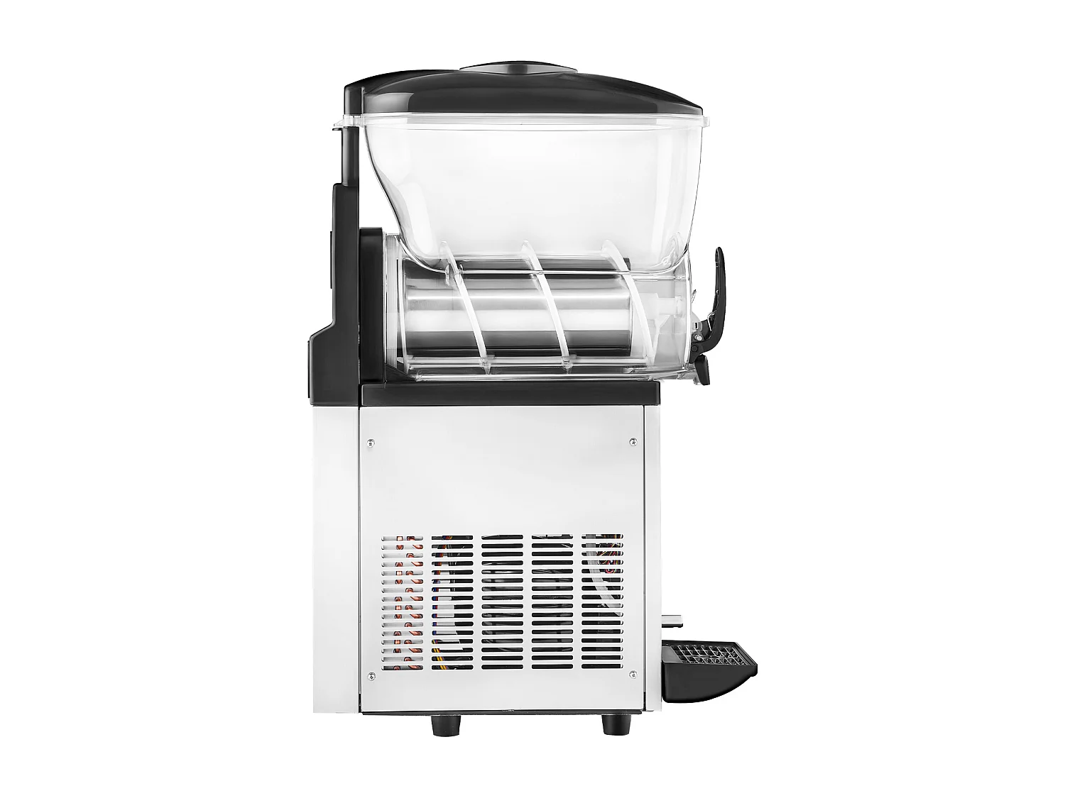 Machine à Granité SucceBuy, Réservoir Unique de 15 L, Acier Inoxydable, Distributeur de Boissons Glacées, pour Maison, Restaurants, Cafés, Bars