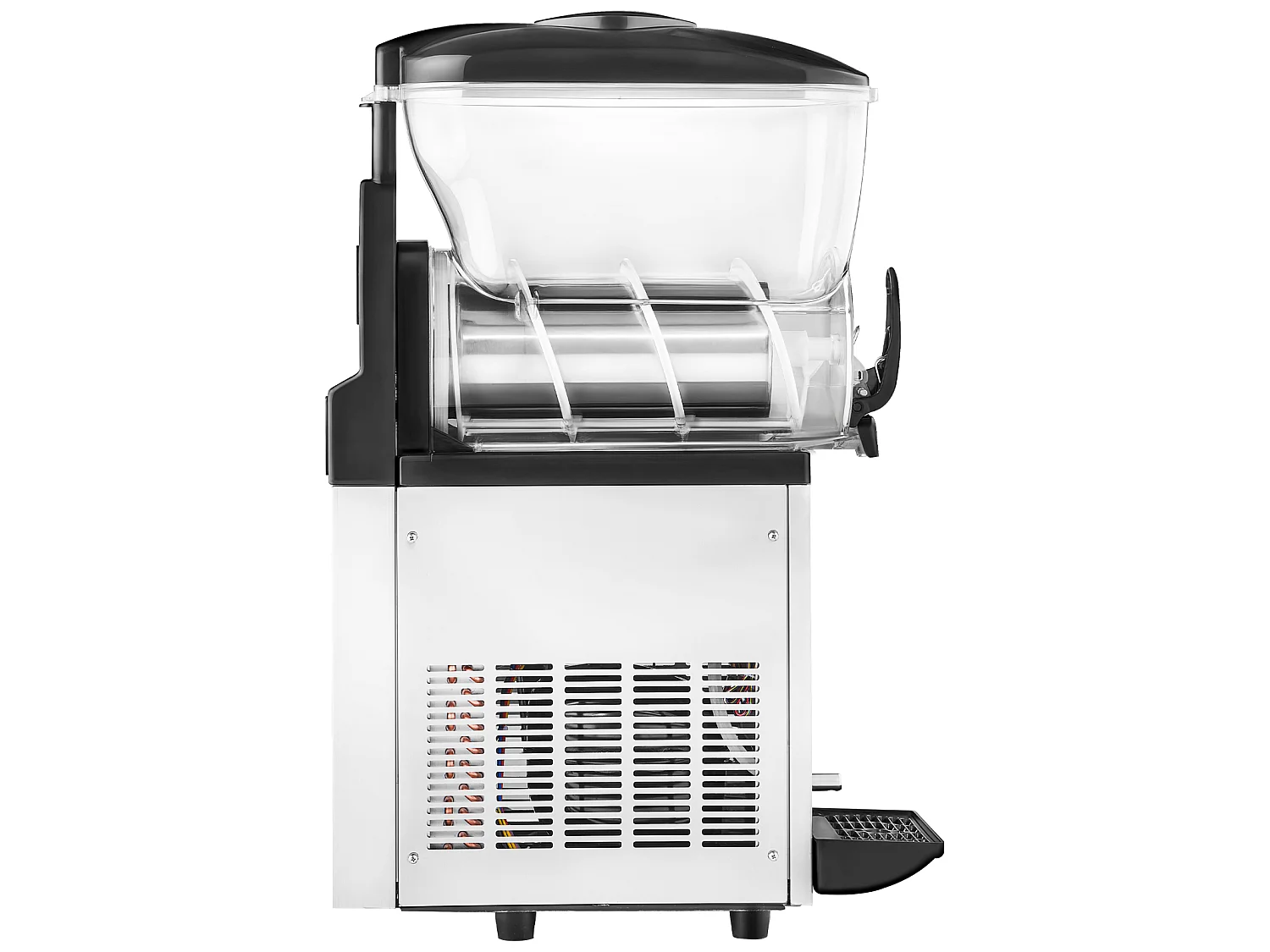 Machine à Granité SucceBuy, Réservoir Unique de 15 L, Acier Inoxydable, Distributeur de Boissons Glacées, pour Maison, Restaurants, Cafés, Bars