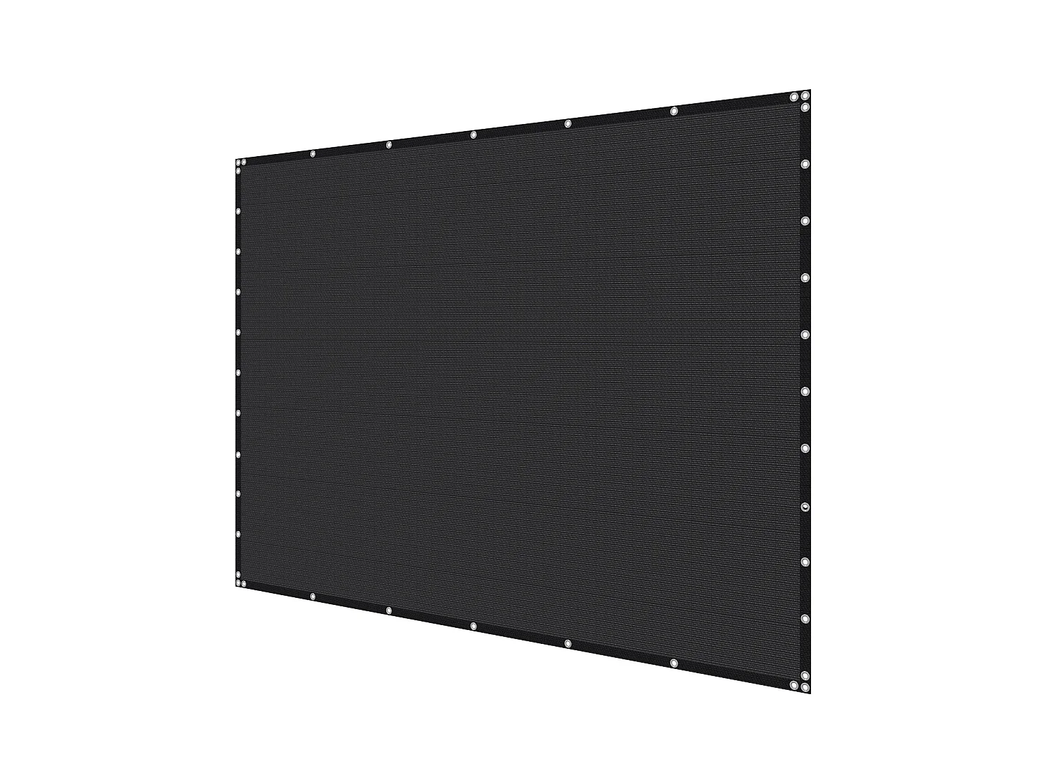 Kurtyna Cieniująca 90% SucceBuy, 305 x 366 cm, Sieć Cieniująca PEHD 140 g/m², Oczka z Stali Nierdzewnej, Ochrona Słoneczna/Przeciwwietrzna, Zewnętrzna, Czarny