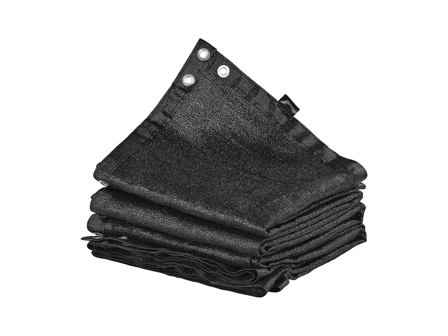 Kurtyna Cieniująca 90% SucceBuy, 305 x 366 cm, Sieć Cieniująca PEHD 140 g/m², Oczka z Stali Nierdzewnej, Ochrona Słoneczna/Przeciwwietrzna, Zewnętrzna, Czarny