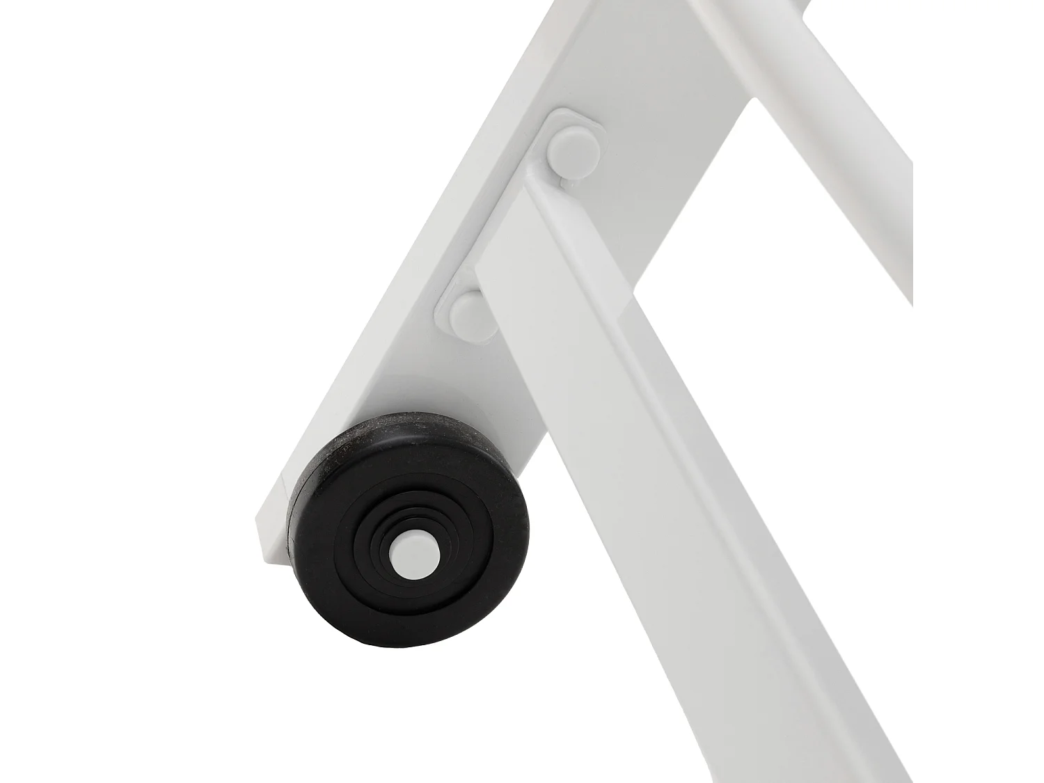 Set 2 bains de soleil et table d'appoint BARBADOS en textilène blanc - aluminium blanc - HAPPY GARDEN