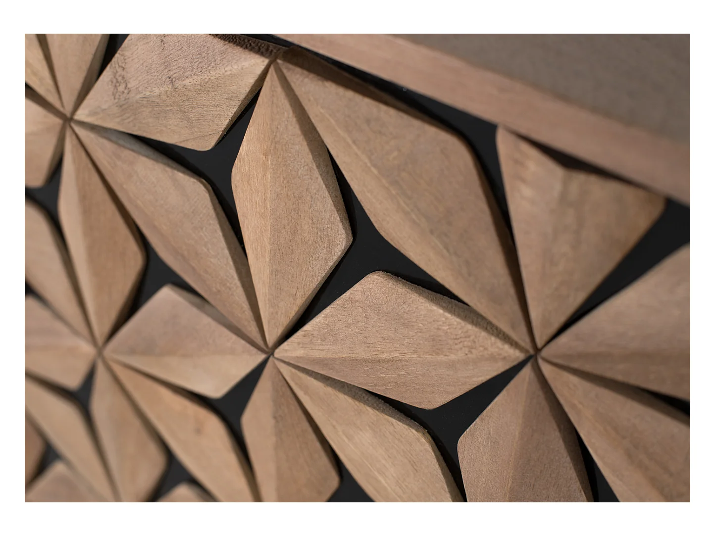 Meuble TV avec 2 portes et 2 étagères en bois de manguier