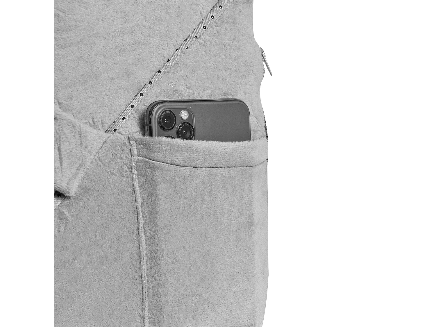 Set aus 3 Verstellbaren Bettkissen SucceBuy, Orthopädische Schaumstütze, Waschbare Hülle, Postoperatives Kissen, Dunkelgrau