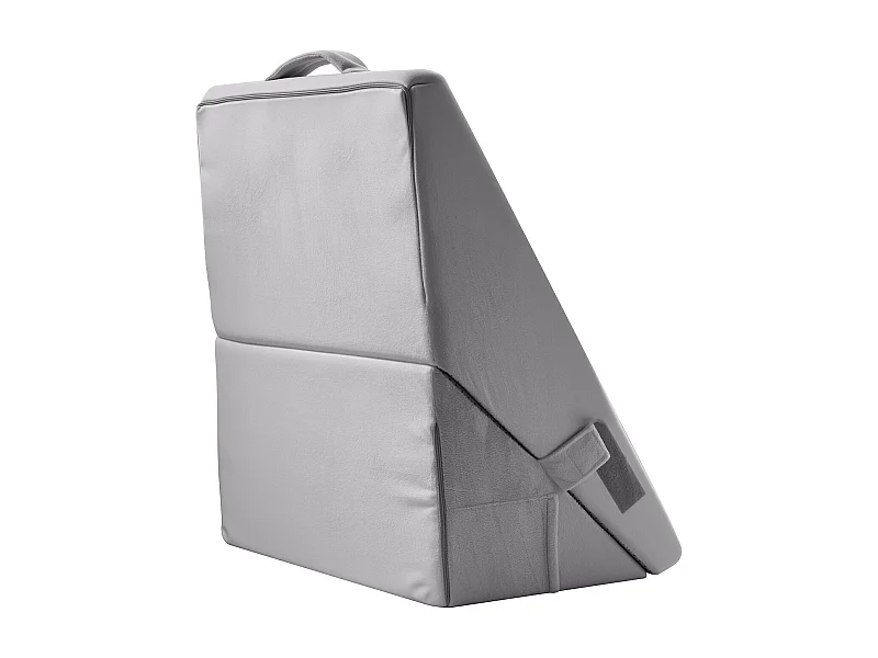 Oreiller de Lit Réglable SucceBuy pour Dormir, Mousse Orthopédique Haute Densité 25D, Housse Lavable, Oreiller Post-Opératoire, Gris Clair