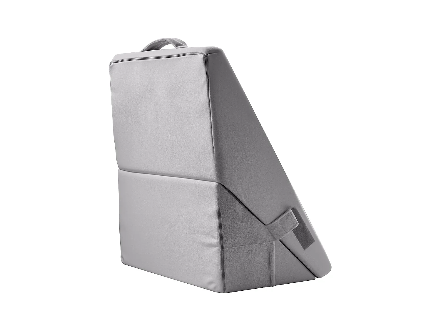 Verstellbares Bettkissen SucceBuy zum Schlafen, Orthopädische Hochdichtschaum 25D, Waschbare Hülle, Postoperatives Kissen, Hellgrau