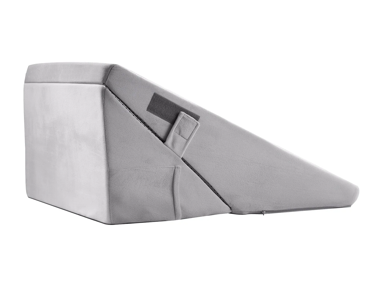 Verstellbares Bettkissen SucceBuy zum Schlafen, Orthopädische Hochdichtschaum 25D, Waschbare Hülle, Postoperatives Kissen, Hellgrau