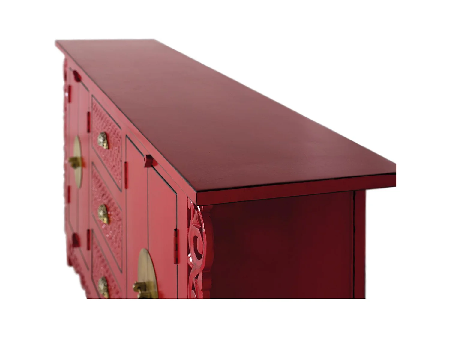 Sideboard mit 2 Türen und 3 Schubladen aus Mangoholz