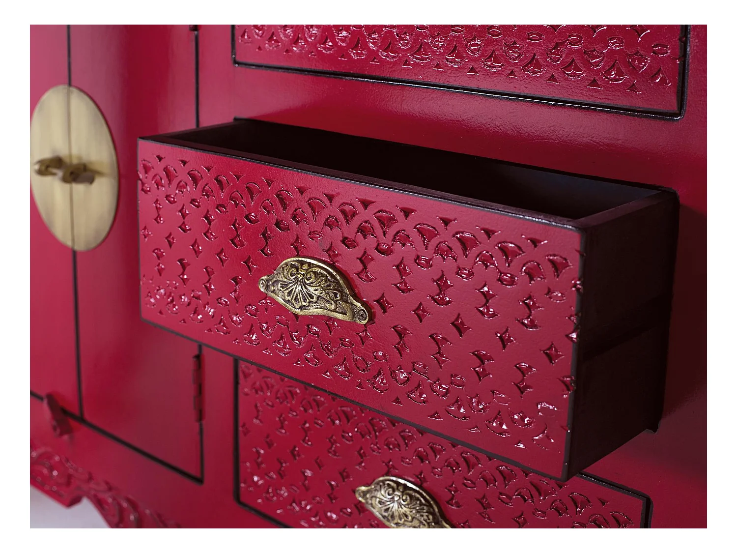 Sideboard mit 2 Türen und 3 Schubladen aus Mangoholz