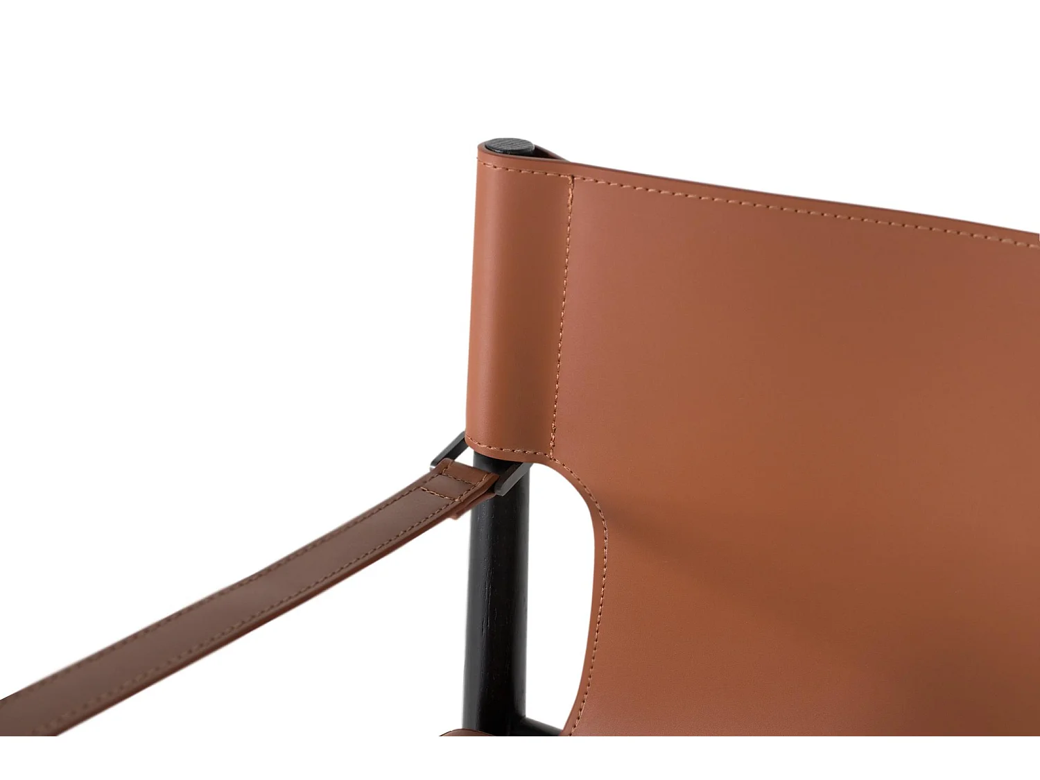 Fauteuil en similicuir 57 cm, style contemporain élégant - 80 x 57 x 52