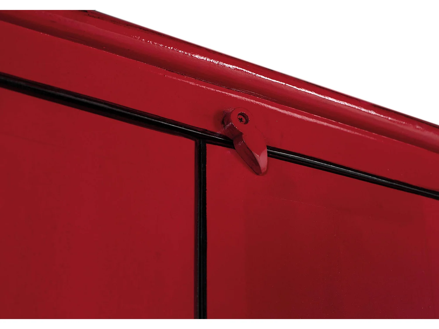 Armoire à 2 portes fabriquée à la main en bois de manguier