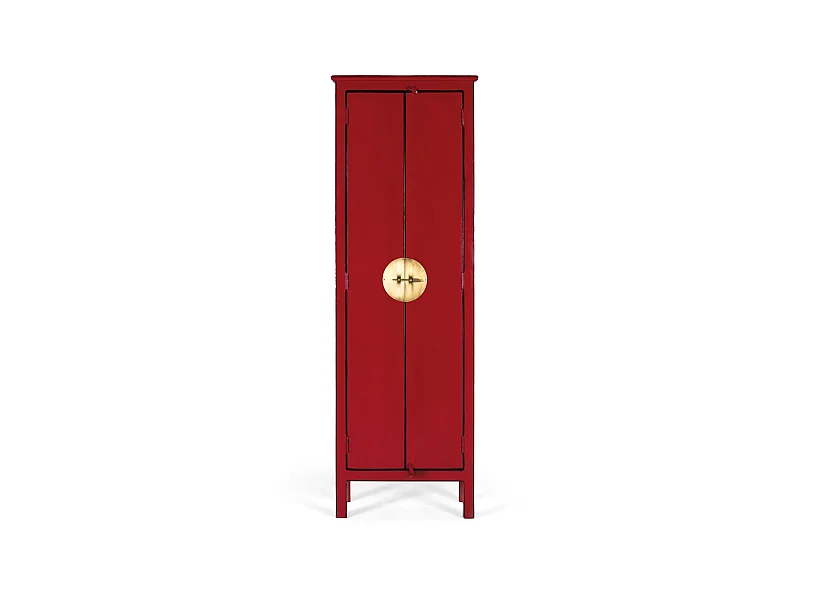 Armoire en bois de manguier 60 cm, style oriental - 180 x 60 x 35