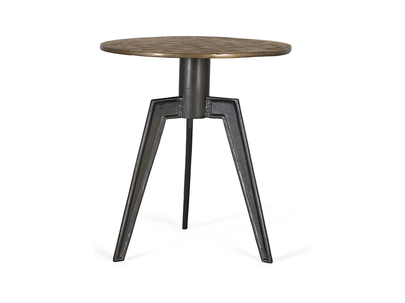 Couchtisch aus goldenem Aluminium