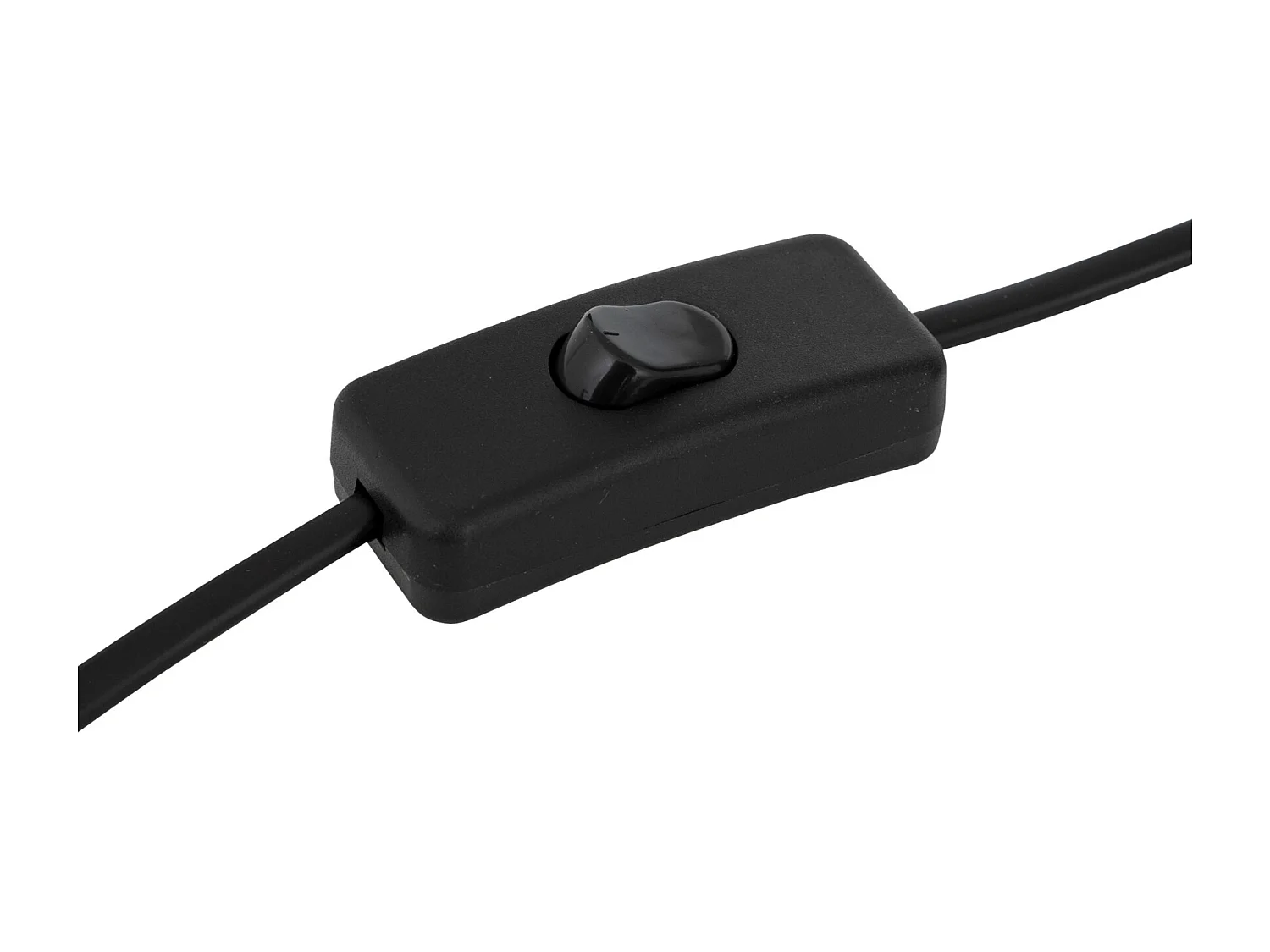 Lampe à Poser en Coton "Tobie" 33cm Blanc & Noir