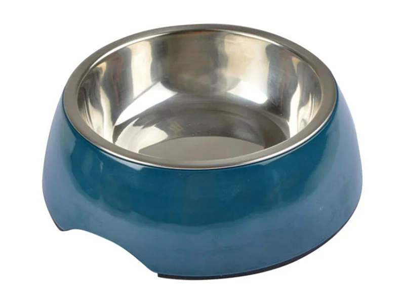 Gamelle pour Chien & Chat "Bol Inox" 14cm Emeraude