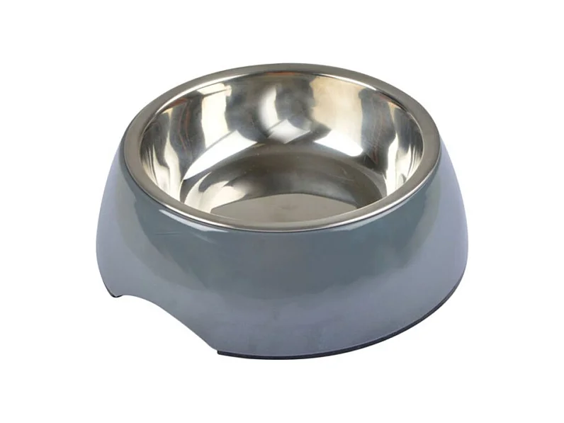 Gamelle pour Chien & Chat "Bol Inox" 14cm Anthracite