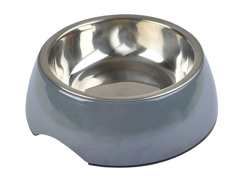 Gamelle pour Chien & Chat "Bol Inox" 14cm Anthracite