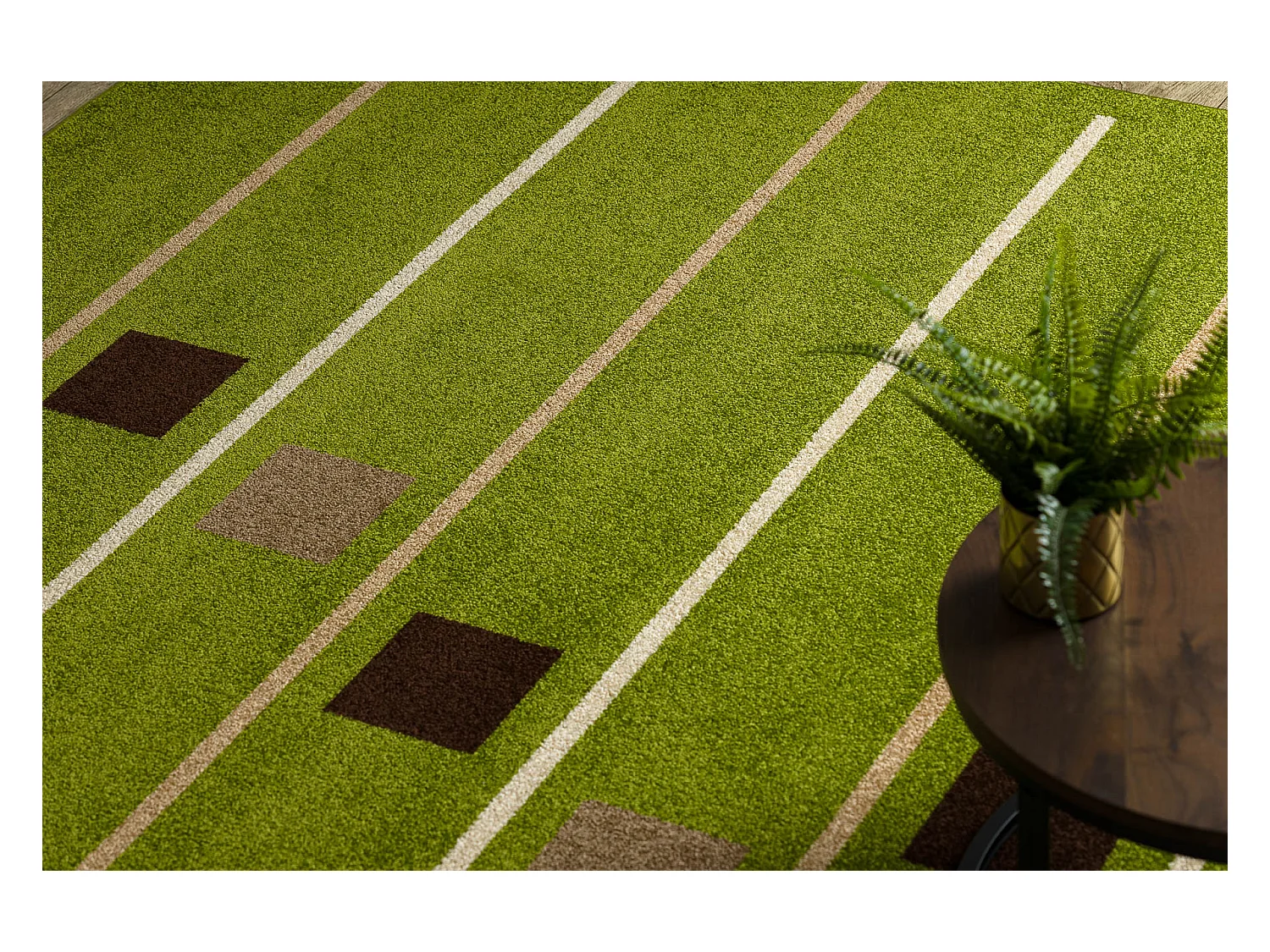 Tapis KARMEL BAKA vert  200x300 cm