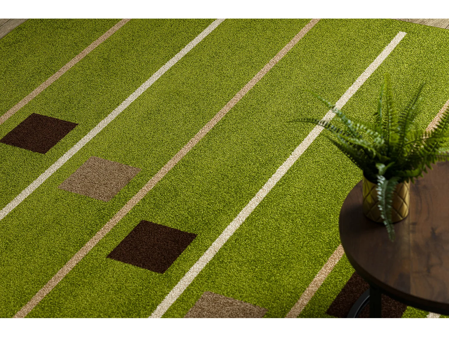 Tapis KARMEL BAKA vert  200x300 cm