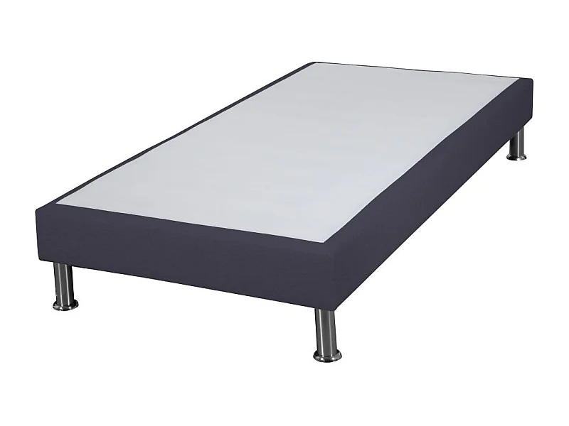 Sommier tapissier + pieds SR15 Volcan 80x200 Lattes bois massif - H.15 cm