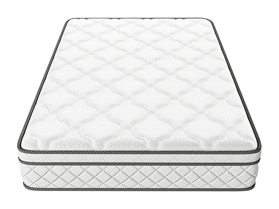 Matelas 100x200cm - Épaisseur 26cm - avec ressorts ensachés - Multicouches Extra Confort 7 Zones - Hypoallergénique