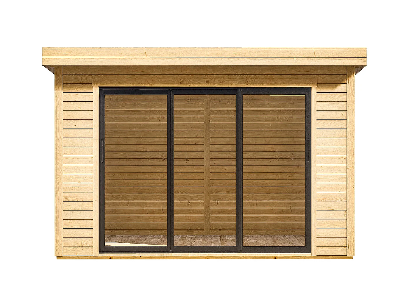 Studio de jardin en bois 10,7 m² - Epaisseur 28 mm - CANOPIA