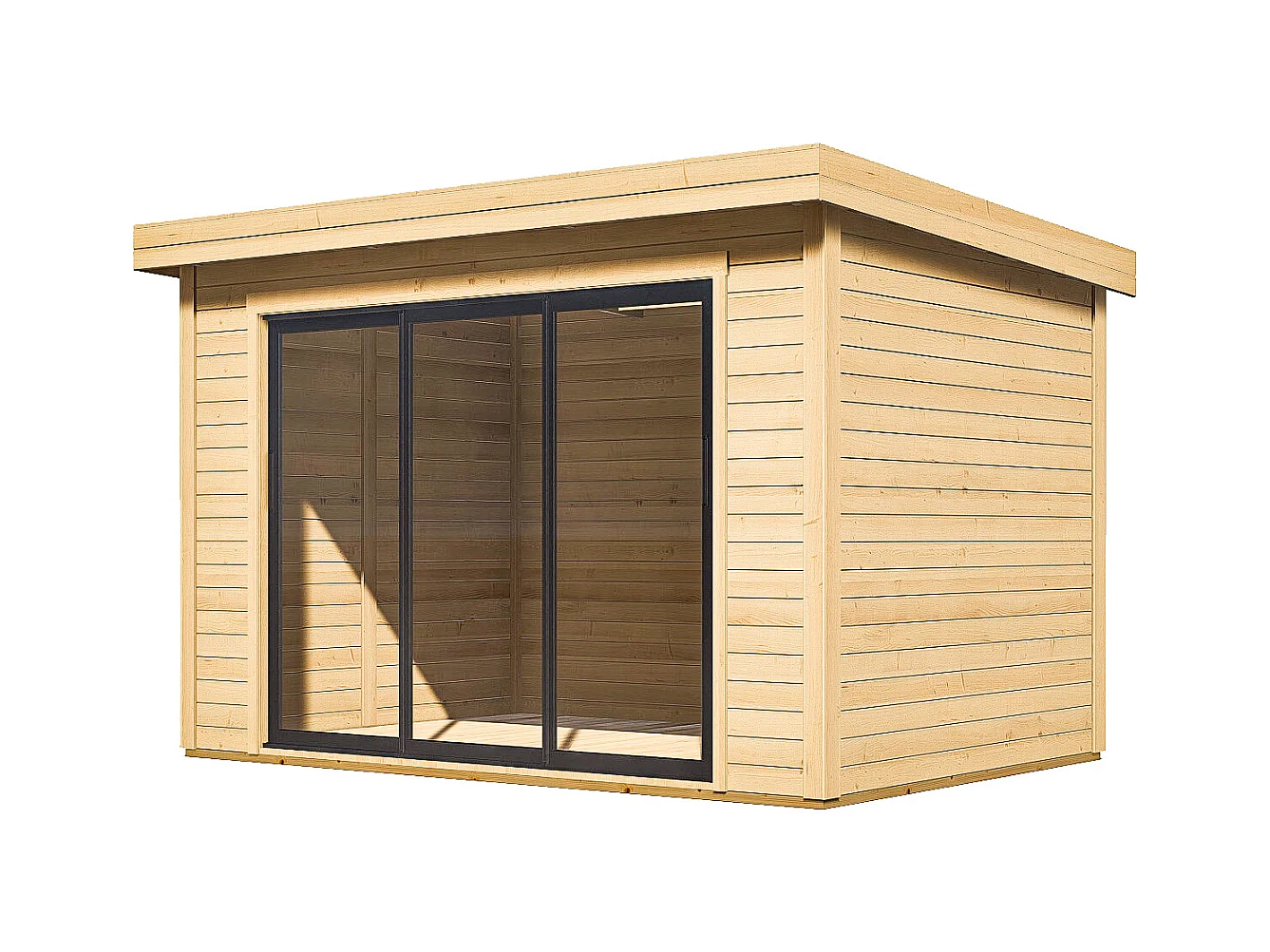 Studio de jardin en bois 10,7 m² - Epaisseur 28 mm - CANOPIA