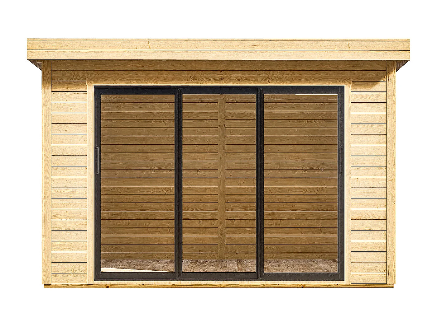 Studio de jardin en bois 10,7 m² - Epaisseur 28 mm - CANOPIA