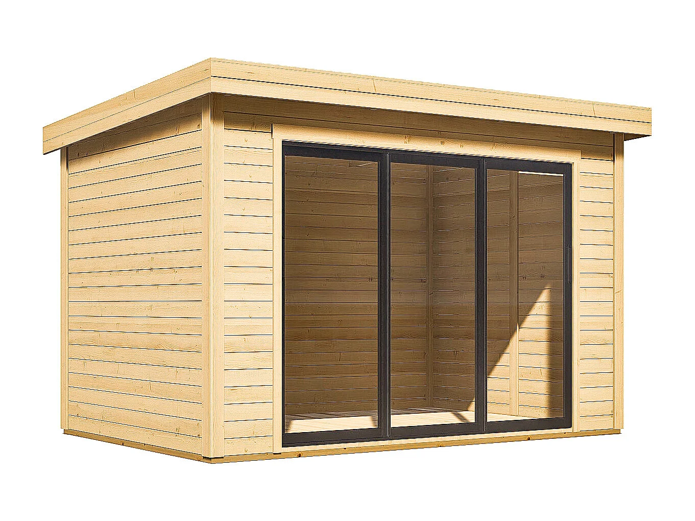 Studio de jardin en bois 10,7 m² - Epaisseur 28 mm - CANOPIA