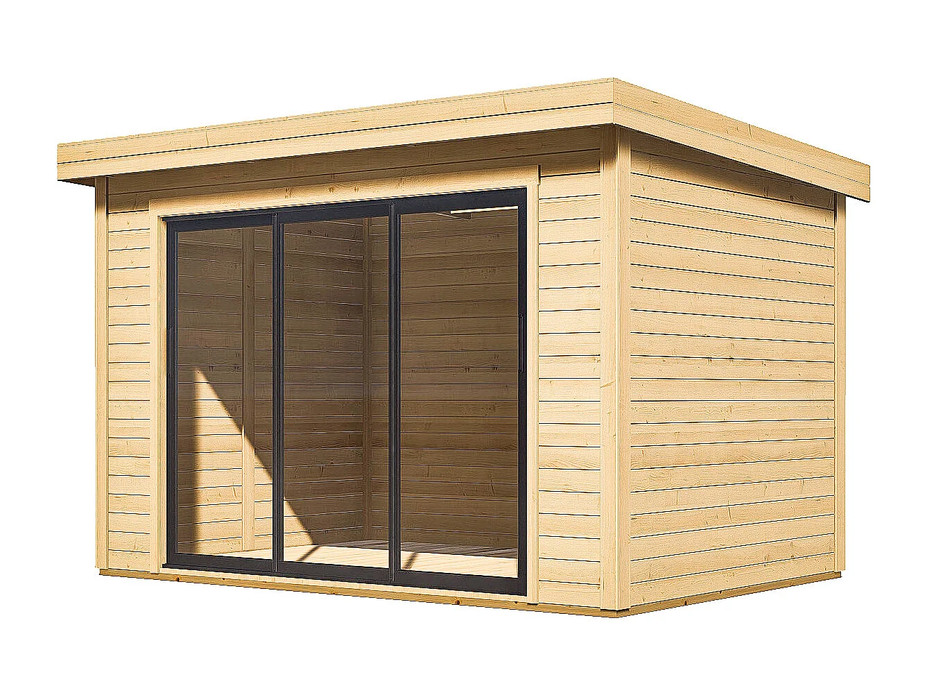 Studio de jardin en bois 10,7 m² - Epaisseur 28 mm - CANOPIA