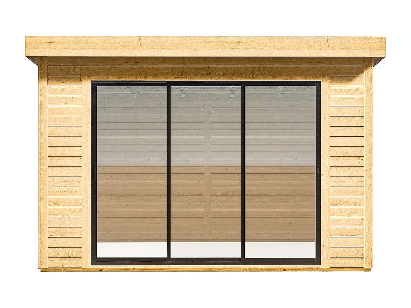 Houten tuinstudio 10,7 m² - Dikte 28 mm - CANOPIA
